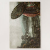 Vintage asiatische Frau in traditioneller Kleidung Puzzle (Vertikal)