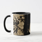 Vintage-Asiatische-Frauenporträt-Kunst Tasse (Links)