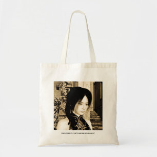 Vintage-Asiatische-Frauenporträt-Kunst Tragetasche