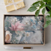 Vintage asiatische Inspiriert Wasserfarbenfloralwe Seidenpapier (Geschenk)