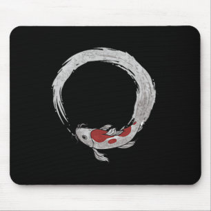 Vintage asiatischer japanischer Koi-Karpfen, Nishi Mousepad
