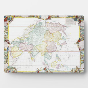 Vintage Asien-Karte   1786 Fotoplatte