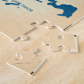 Vintage Asien-Karte Puzzle (Seite)