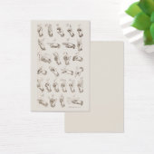 Vintage ASL-Visitenkarte (Schreibtisch)