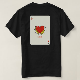 Vintage-Ass-Ass-Heart-Spielkarte-T-Shirt - LOVE  T-Shirt
