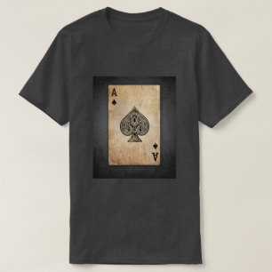 "Vintage Ass of Spades" Antik-Druck T-Shirt