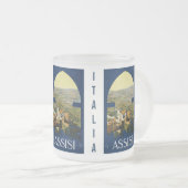 Vintage Assisi Italien Zoll-Tasse Mattglastasse (VorderseiteRechts)