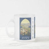 Vintage Assisi Italien Zoll-Tasse Mattglastasse (Links)