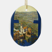Vintage Assisi-Reise Keramikornament (Rechts)