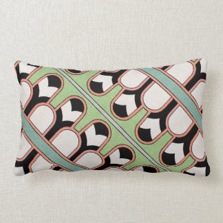 Vintage-assyrische Art Deco geometrische Musterprä Lendenkissen