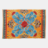 Vintage Assyrische Ornamente Geschirrtuch (Horizontal)
