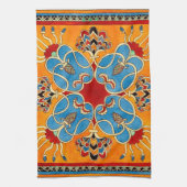 Vintage Assyrische Ornamente Geschirrtuch (Vertikal)