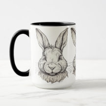 Vintage Ästhetik Bunny Illustration