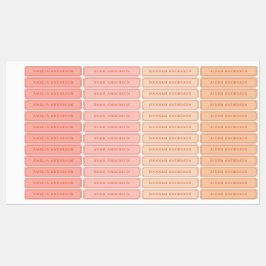 Vintage Ästhetik Pfirsichfarben Bewährtes Etikett