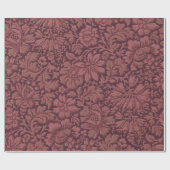 Vintage Ästhetik überall in Blumendruck Geschenkpapier (Flach)