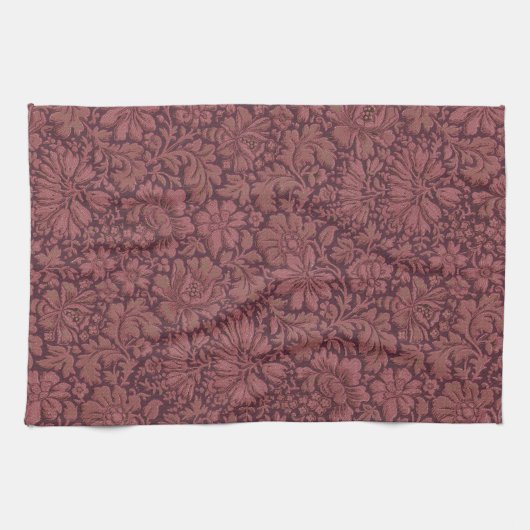 Vintage Ästhetik überall in Blumendruck Geschirrtuch (Horizontal)