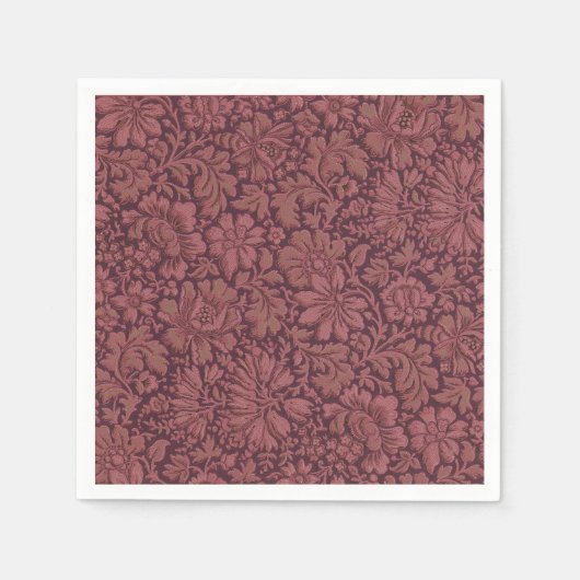 Vintage Ästhetik überall in Blumendruck Serviette (Vorderseite)