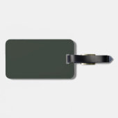 Vintage ästhetische Gepäckmarke Gepäckanhänger (Rückseite horizontal)