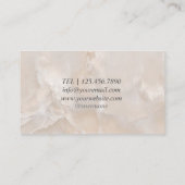 Vintage ästhetische minimalistisch visitenkarte (Rückseite)