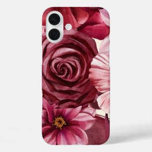 Vintage ästhetische Rote Rosen iPhone/iPad Gehäuse iPhone 16 Plus Hülle
