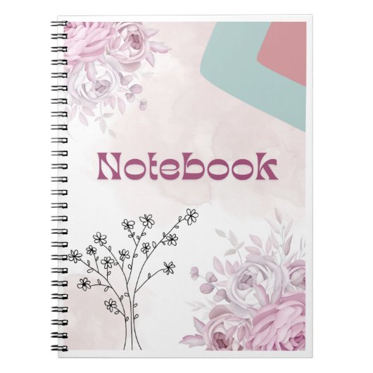 Vintage ästhetische Uni Ruled Lined Notebook Notizblock (Vorderseite)