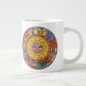 Vintage Astrologie, antikes Celestial Zodiac Wheel Jumbo-Tasse (Rechts)