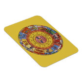 Vintage Astrologie, antikes Celestial Zodiac Wheel Magnet (Rechte Seite)