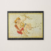 Vintage Astrologie Gemini Zwillingskonstellation Z Puzzle (Horizontal)