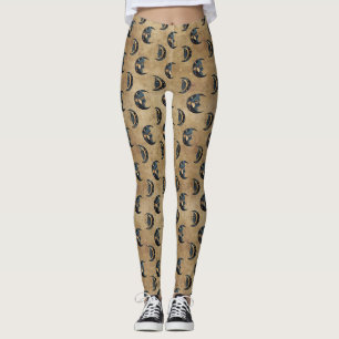Vintage-Astrologie-Mond-Stern-Muster Leggings