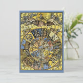 Vintage Astrologie, Renaissance Zodiac Wheel, 1555 (Stehend Vorderseite)