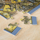 Vintage Astrologie, Renaissance Zodiac Wheel, 1555 Puzzle (Seite)