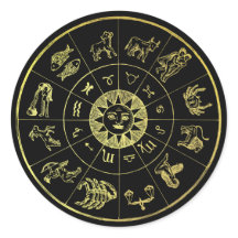 Vintage Astrologie Zodiac Star Signaturen