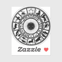 Vintage Astrologie Zodiac Wheel