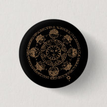 Vintage Astrologie Zodiac Wheel