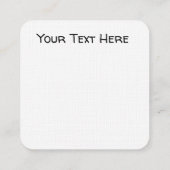 Vintage Astrologie Zodiac Wheel Quadratische Visitenkarte (Rückseite)