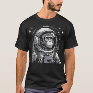 Vintage-Astronaut-Affe-Primate-Tierliebhaber-Zook T-Shirt