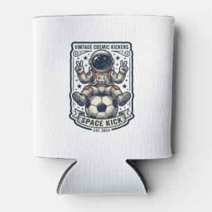 Vintage-Astronaut-Fußball-Friedenszeichen-Shirt-De Dosenkühler