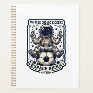 Vintage-Astronaut-Fußball-Friedenszeichen-Shirt-De Planer