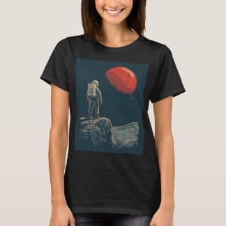 Vintage-Astronaut Space Planet T-Shirt