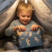 Vintage Astronauten Geschenkpapier