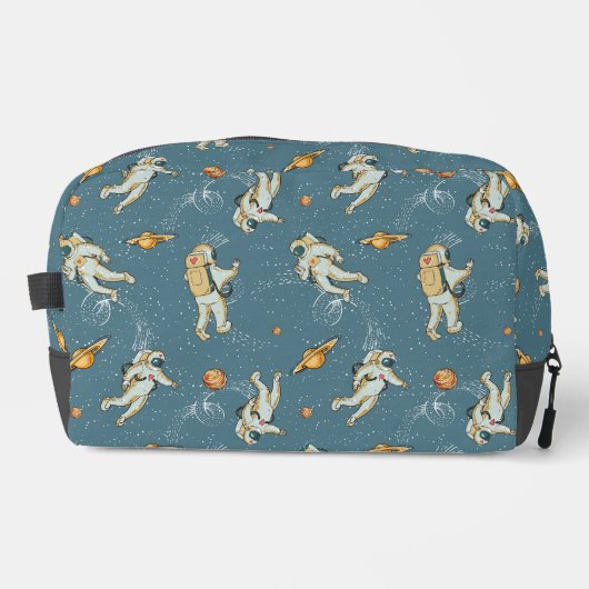 Vintage Astronauten Waschbeutel (Vorderseite)