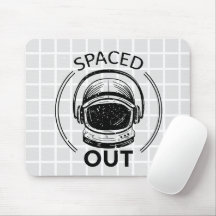 Vintage-Astronautenhelm-Gitter-Mauspad