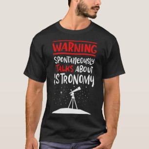 Vintage-Astronom Aussage Retro-Teleskop Raum T-Shirt