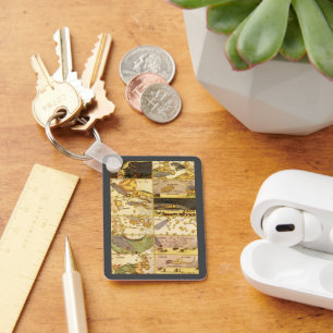 Vintage-Astronomie, antike Sternbilder Sterne Schlüsselanhänger