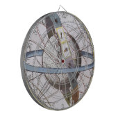 Vintage Astronomie, Celestial von Andreas Cellariu Dartscheibe (Vorderseite Links)