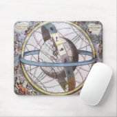 Vintage Astronomie, Celestial von Andreas Cellariu Mousepad (Mit Mouse)