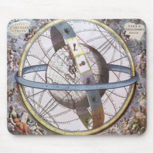 Vintage Astronomie, Celestial von Andreas Cellariu Mousepad