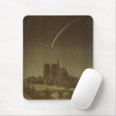 Vintage Astronomie, Donati Comet über Paris 1858 Mousepad (Mit Mouse)
