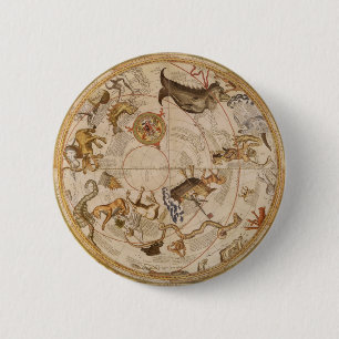Vintage Astronomie, Himmelfahrt Button