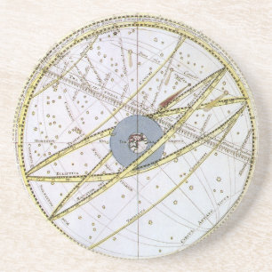Vintage-Astronomie Himmels- von Matthaeus Seutter Untersetzer